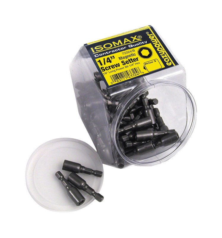 Eazy power, Eazy power 00324 1/4" Isomax™ Magnetic Nut Driver Power Tips 50 Count (Pack of 50)