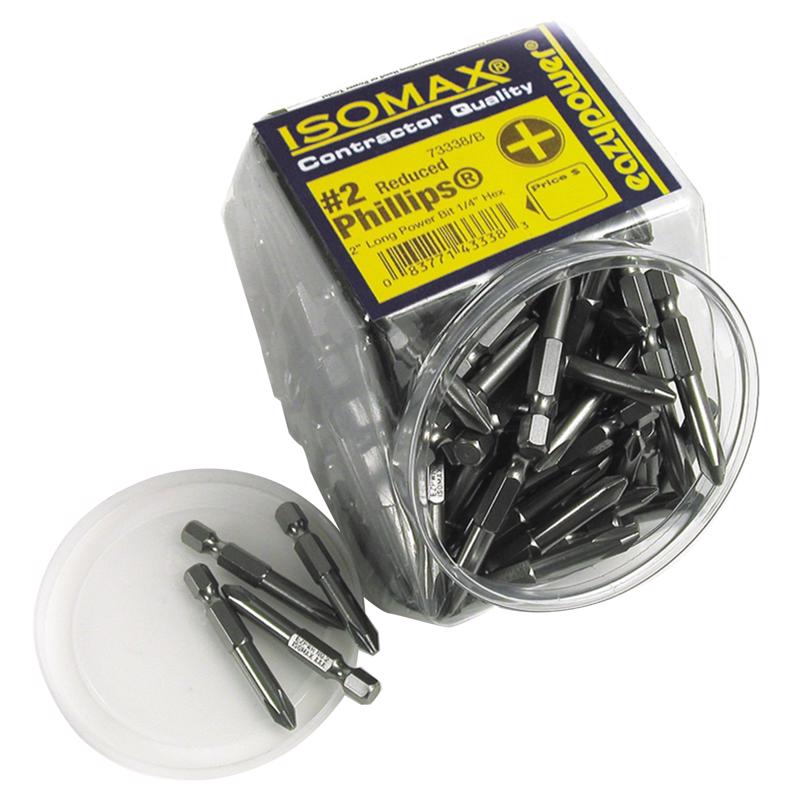 EAZYPOWER CORP, Eazy power 00338 2" Isomaxâ„¢ #2 Phillips Maximum Strength Power Bit 250 Count