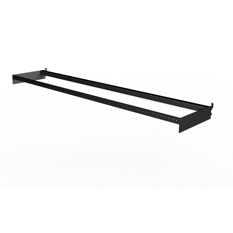 EBSCO INDUSTRIES INC, Ebsco 2.375 in. H x 10 in. W x 48 in. L Black Power Bar With Holes Display Metal