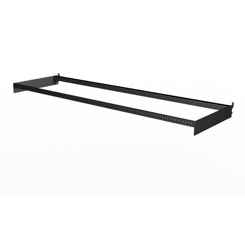 EBSCO INDUSTRIES INC, Ebsco 2.375 in. H x 14 in. W x 48 in. L Black Power Bar With Holes Display Metal