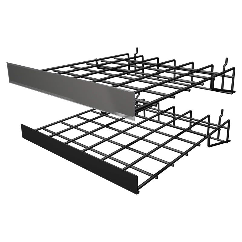 EBSCO INDUSTRIES INC, Ebsco 2.46 in. H x 14.23 in. W x 12 in. L Black Extension Pole Holder Display Rack Metal