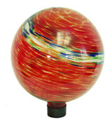 Echo Valley, Echo Valley 8155 10" Red Swirl Illuminarie Gazing Globe