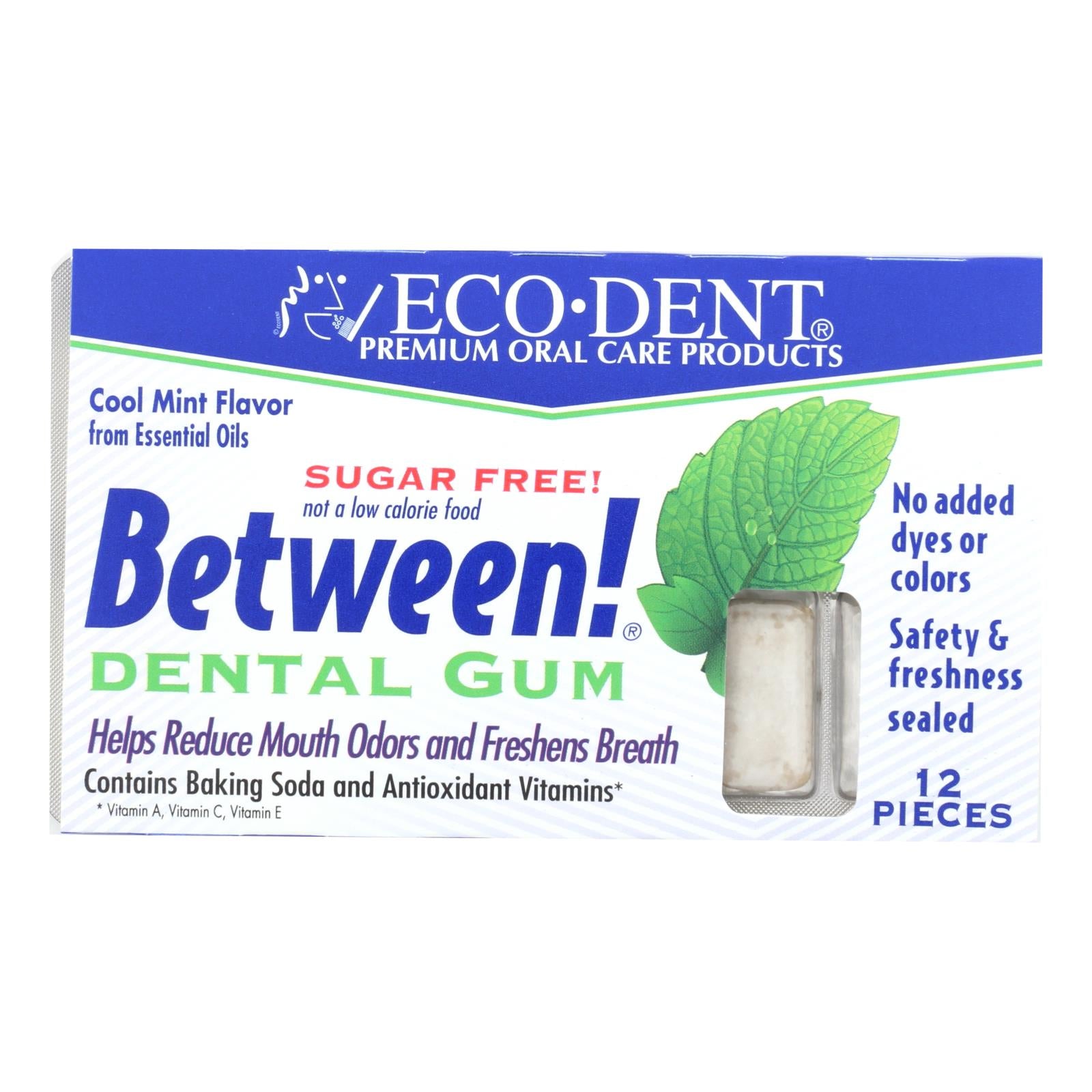 Eco-Dent, Eco-Dent Between Dental Gum - Mint - Case of 12 - 12 Pack (Pack of 12)