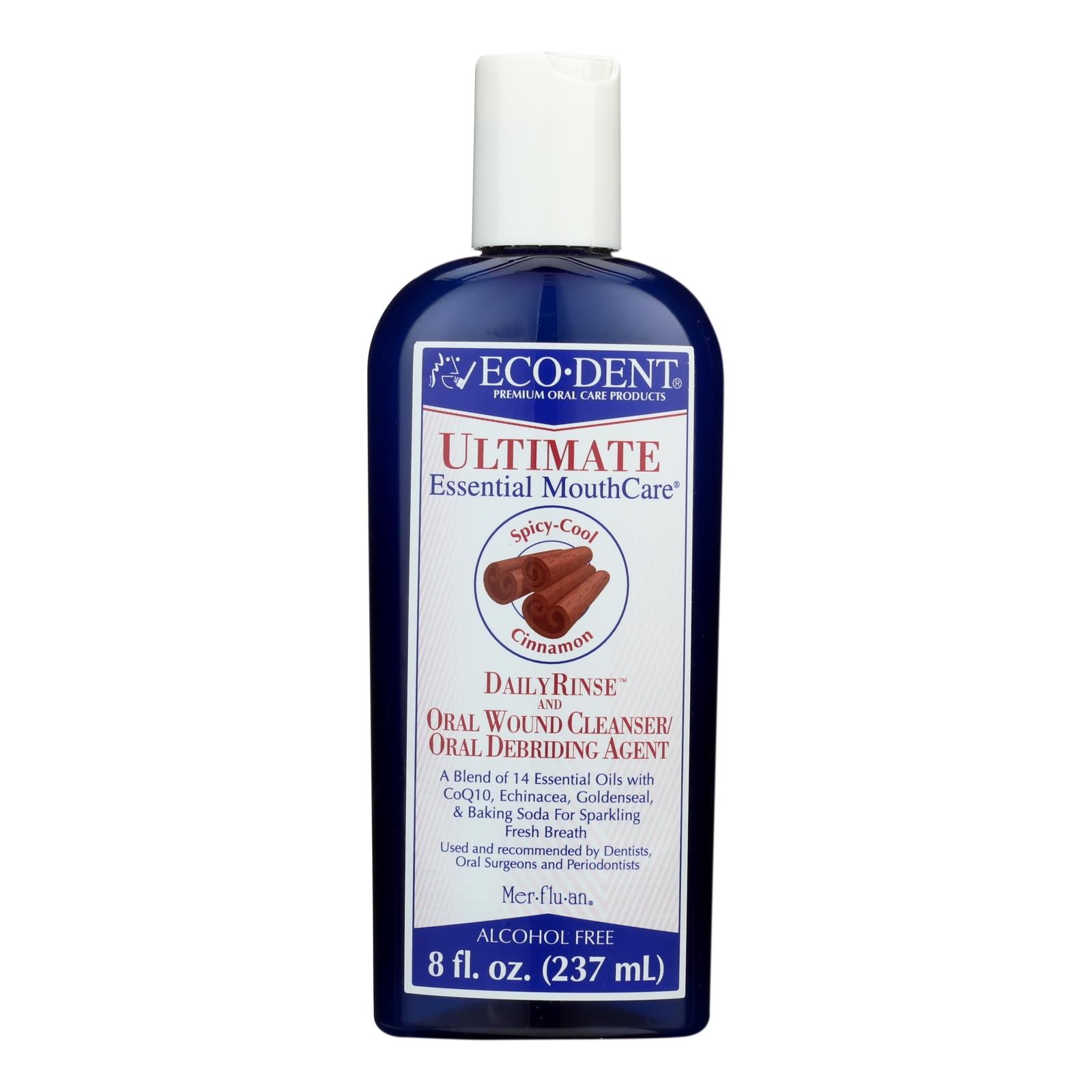 Eco-Dent, Eco-Dent Dailyrinse Mouthrinse - Cinnamon - 8 oz