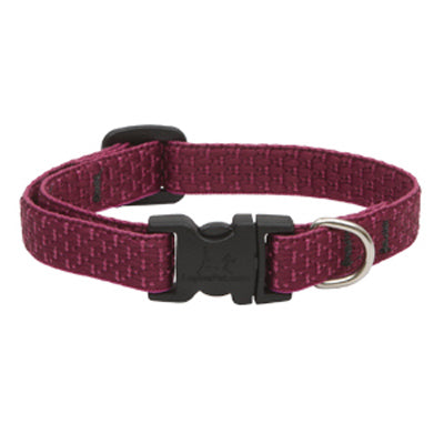 Lupine Inc, Eco Dog Collar, Adjustable, Berry, 1/2 x 10 to 16-In.