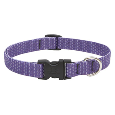 Lupine Inc, Eco Dog Collar, Adjustable, Lilac, 3/4 x 13 to 22-In.