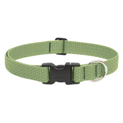 Lupine Inc, Eco Dog Collar, Adjustable, Moss, 1 x 12 to 20-In.