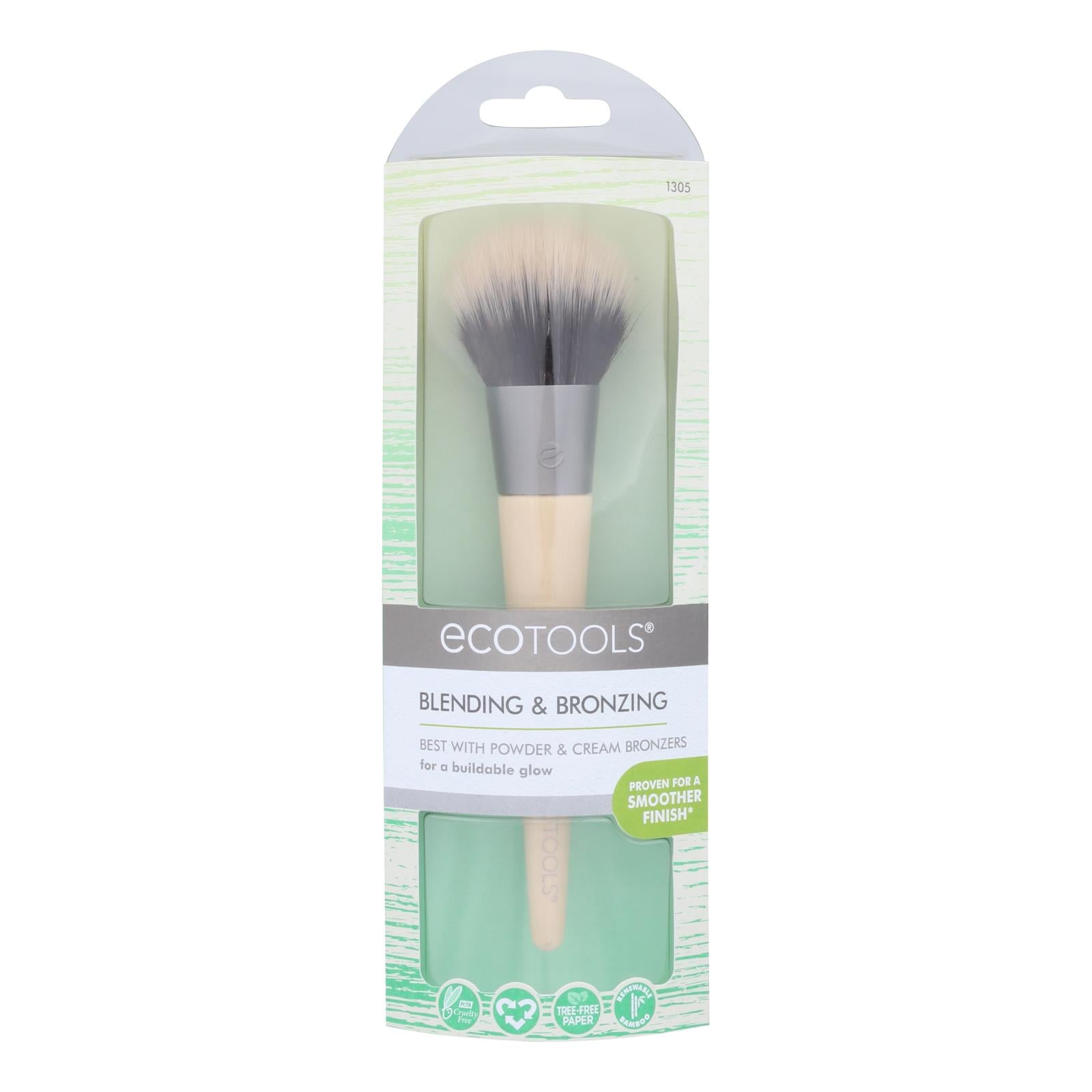 Eco Tool, Eco Tool Blending and Bronzing Makeup Brush - Case of 2 - 1 Count (Pack of 2)