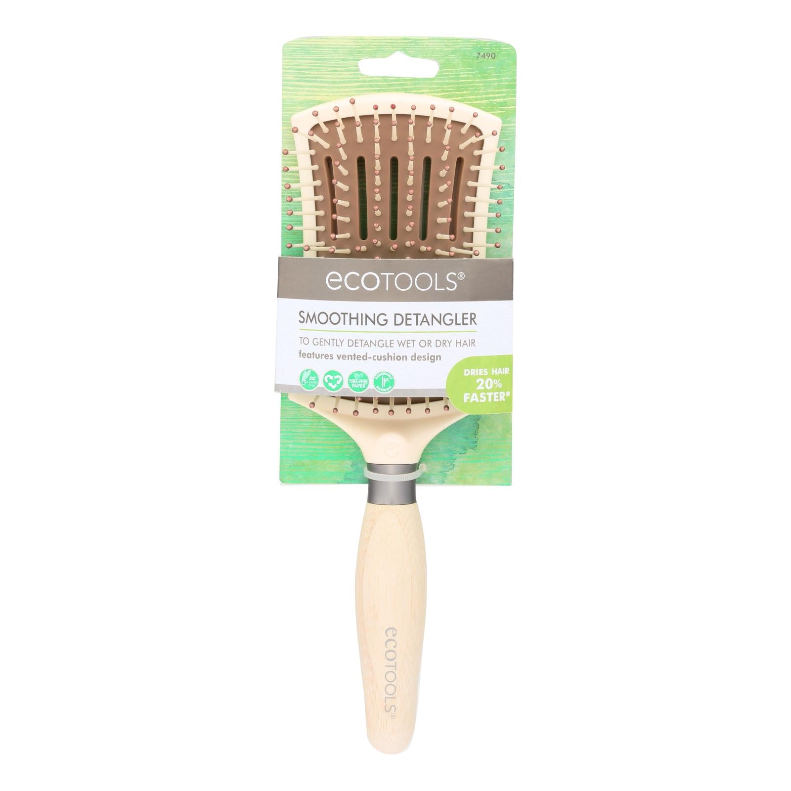 Eco Tool, Eco Tool Hair Brush - Smoothing Detangler - 3 count (Pack of 3)