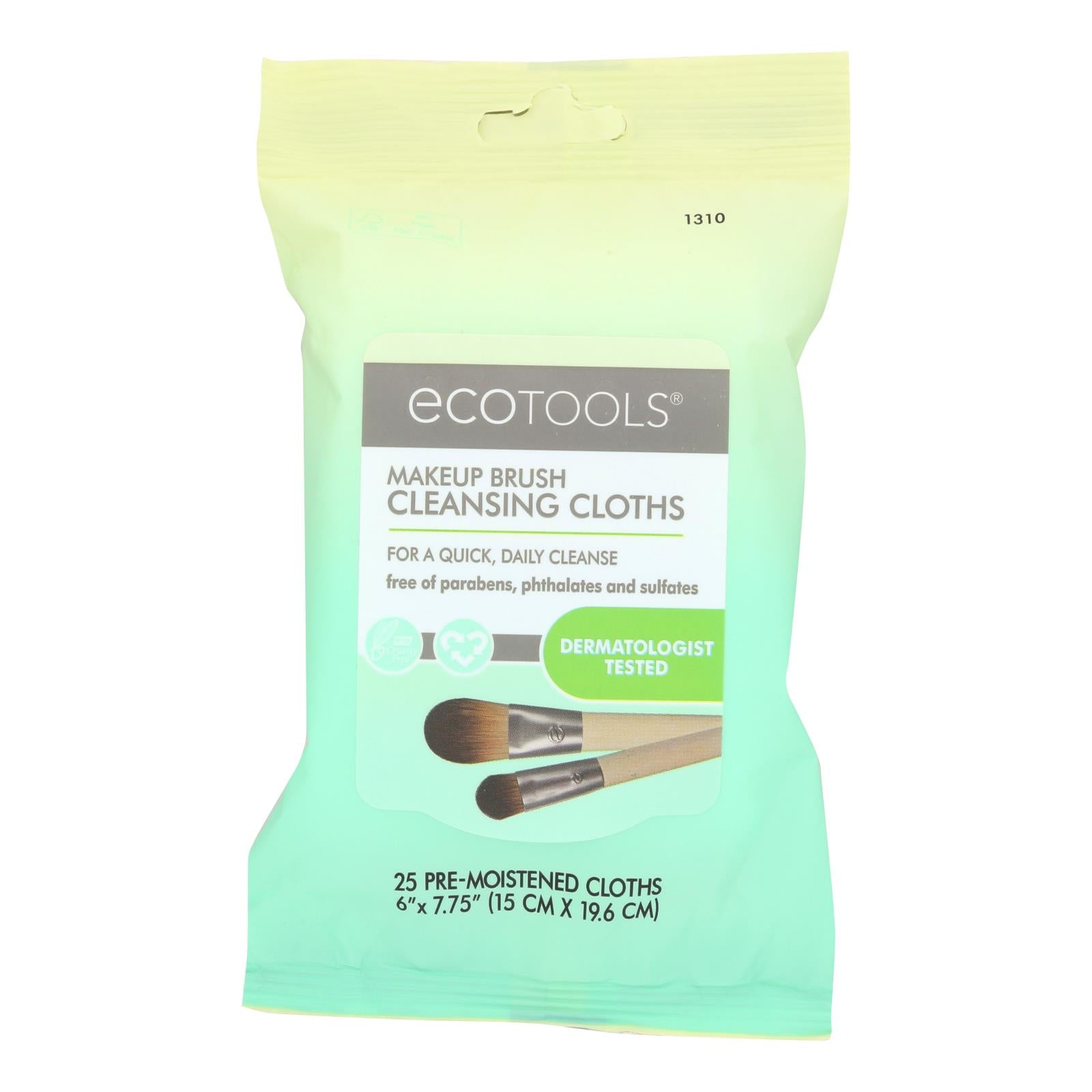 Eco Tool, Eco Tool Makeup Brush Cleansing Cloths - Case of 2 - 1 Count