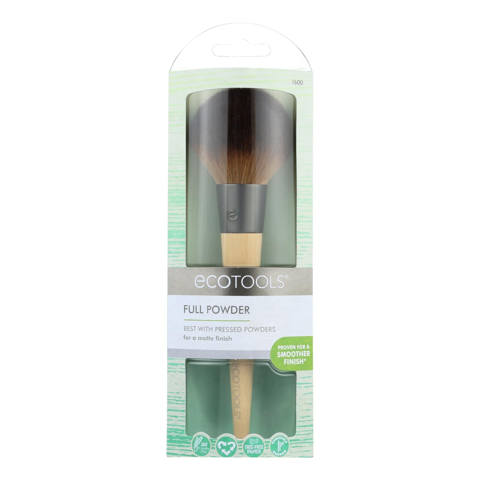 Eco Tool, Eco Tool Makeup Brush - Full Powder - Case of 2 - 1 count (Pack of 2)