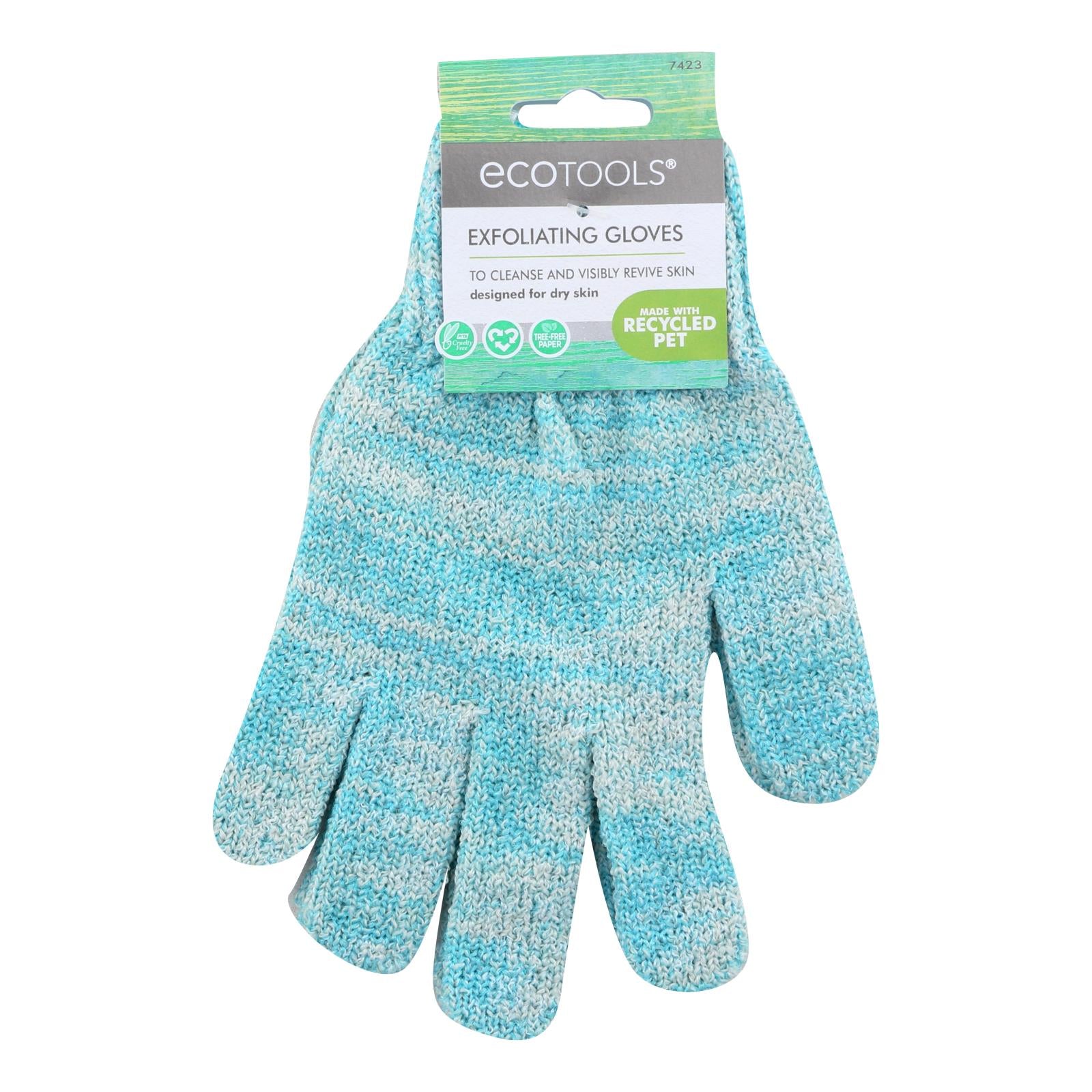 Eco Tool, Eco Tool Recycled Bath & Shower Gloves - Case of 6 - 1 PAIR (Pack of 6)