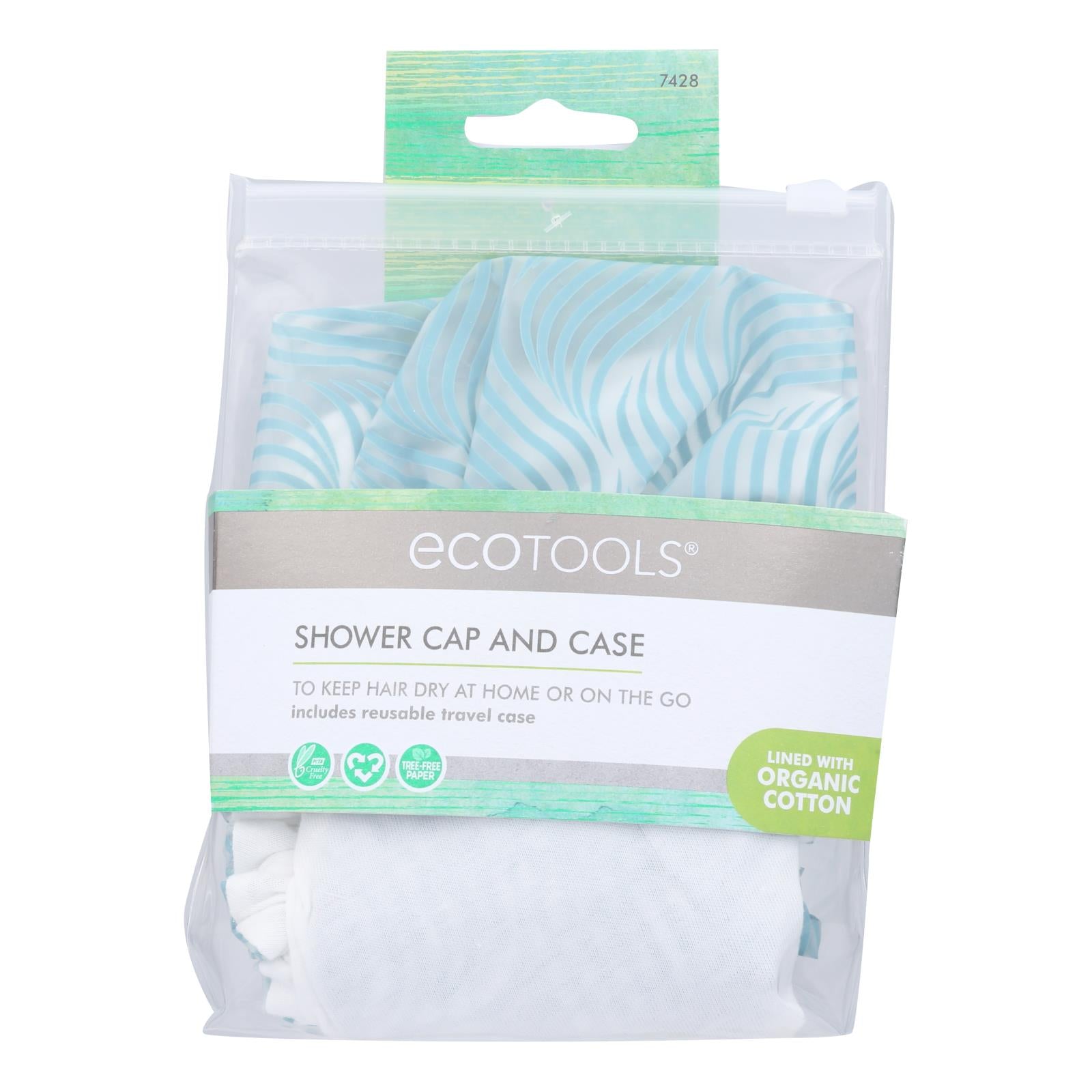 Eco Tool, Eco Tools Shower Cap - Case of 4 - 1 Count (Pack of 4)