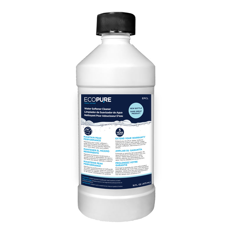 MARMON WATER INC, EcoPure Water Solved Water Softener Cleaner Liquid 16 oz (Pack of 3).