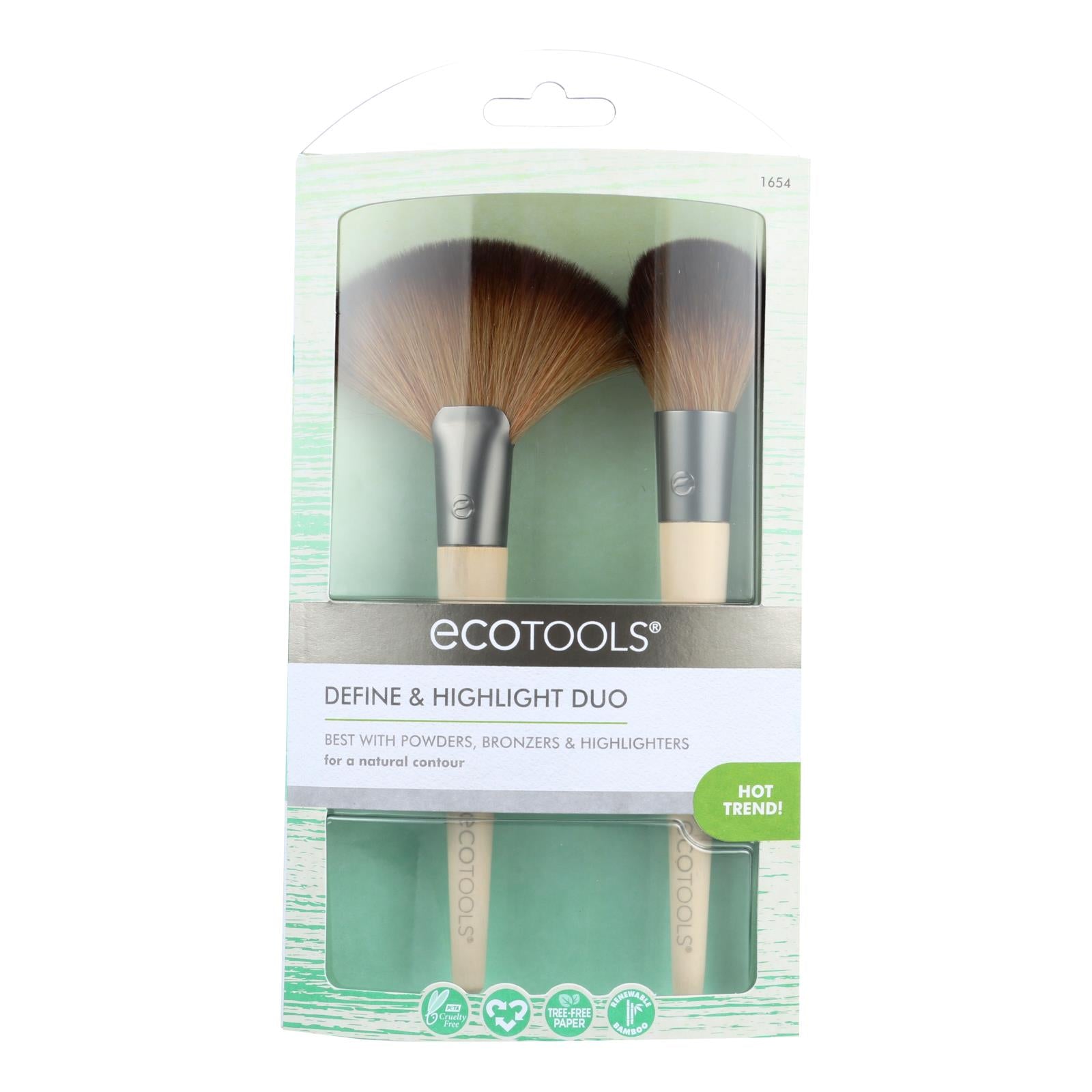 JENSEN DISTRIBUTIONS SERVICES, EcoTools Define and Highlight Duo Brush Set 2 pk (Pack of 2)