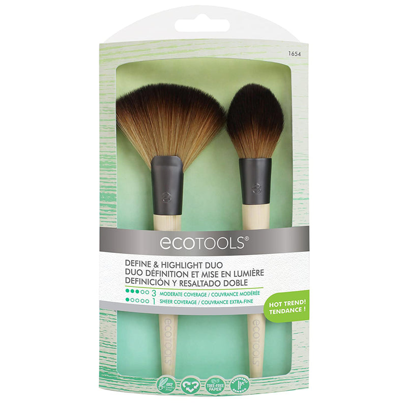 JENSEN DISTRIBUTIONS SERVICES, EcoTools Define and Highlight Duo Brush Set 2 pk (Pack of 2)