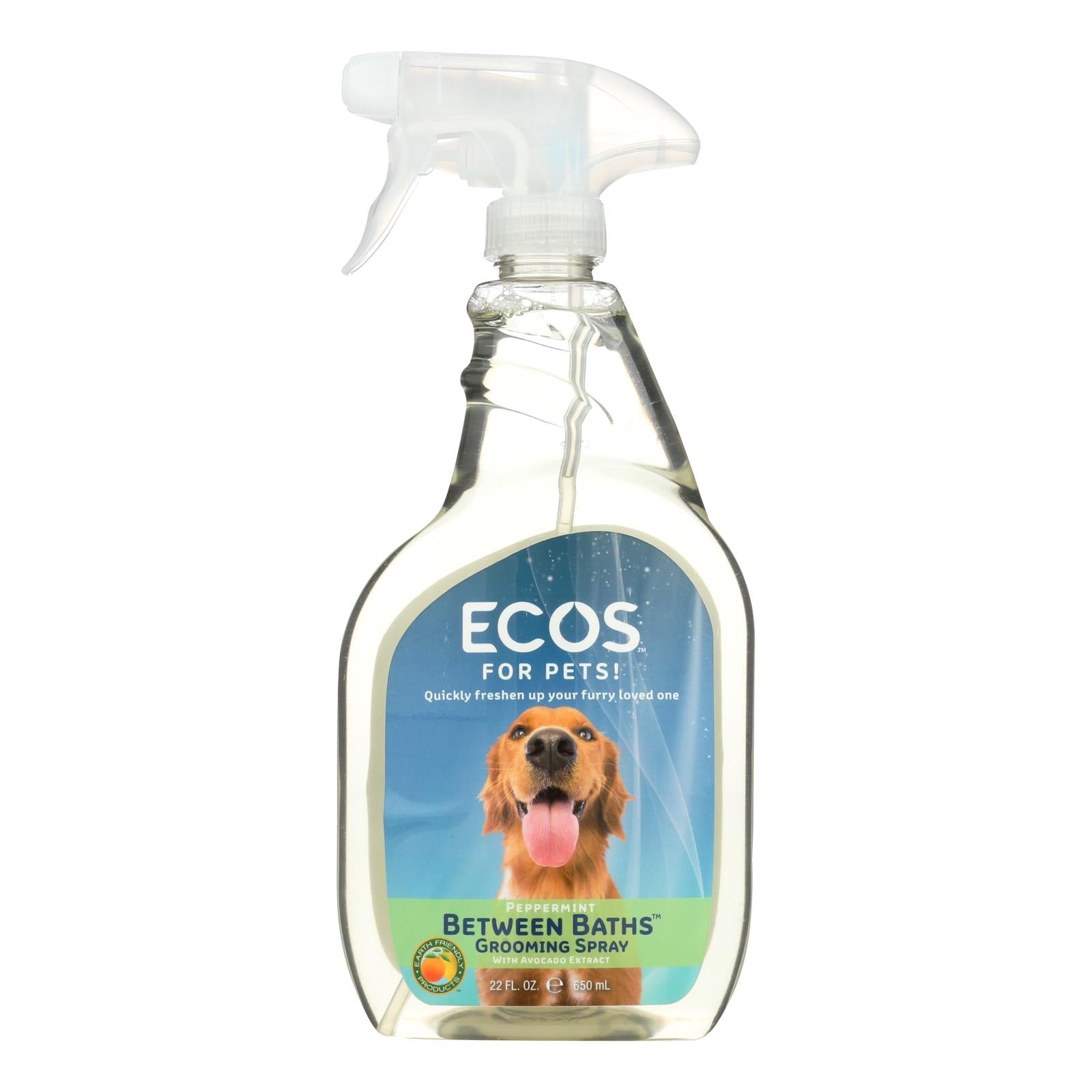 Ecos, Ecos For Pets! Between Baths Grooming Spray  - Case of 6 - 22 OZ (Pack of 6)