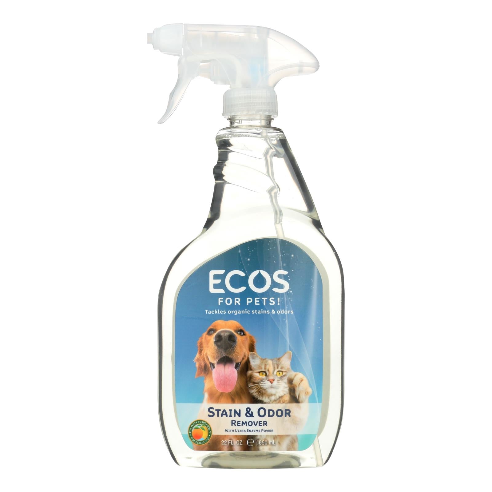 Ecos, Ecos For Pets Stain And Odor Remover  - Case of 6 - 22 OZ (Pack of 6)