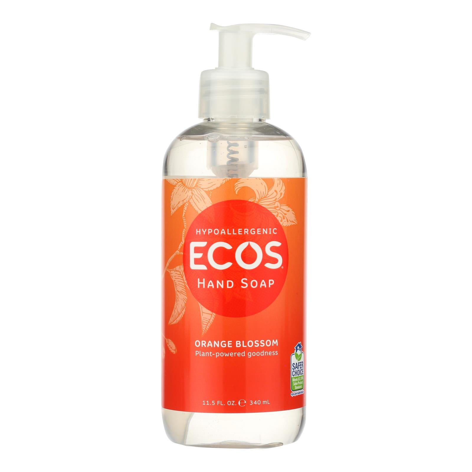 Ecos, Ecos - Hand Soap Orange Blossom - Case of 6-11.5 FZ (Pack of 6)