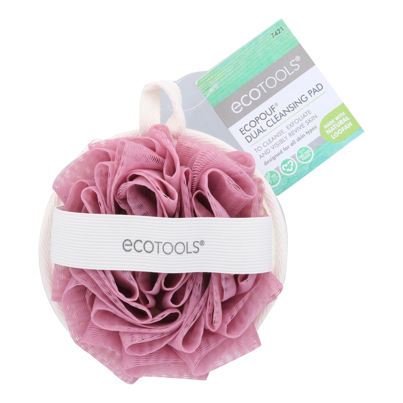 Eco Tool, Ecotools Ecopouf Dual Cleansing Pad  - Case of 4 - CT (Pack of 4)