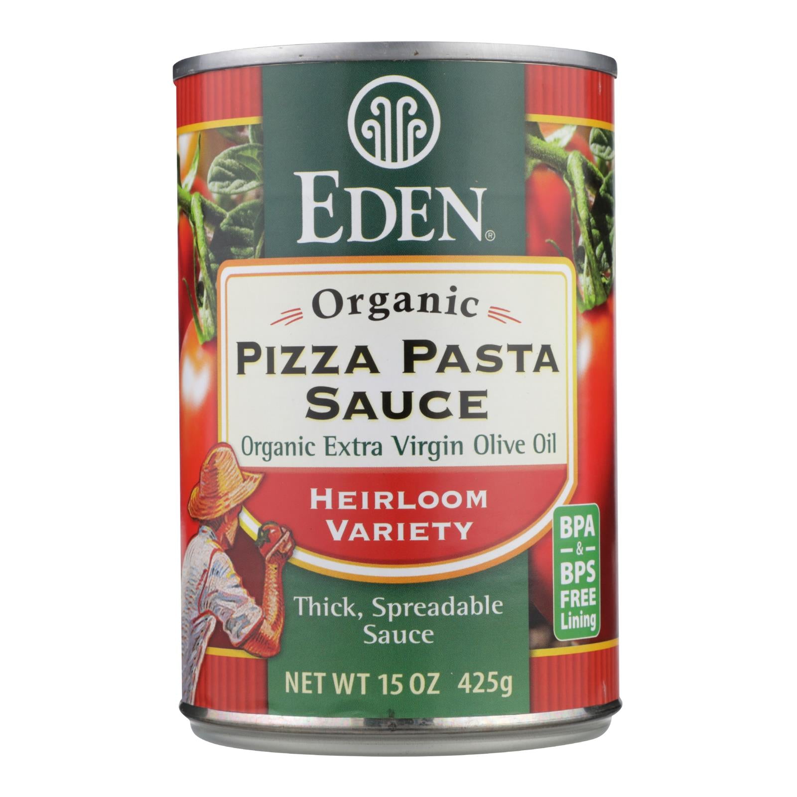 Eden Foods, Eden Foods Eden, Organic Pizza Pasta Sauce - Case of 12 - 15 FZ