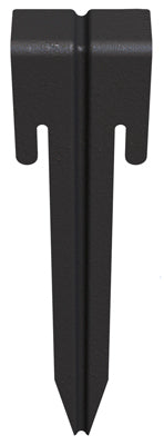 Panacea, Edging Stakes, Black Steel, 10.5-In., 3-Pk.