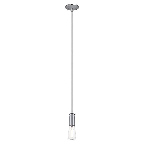 Globe Electric, Edison Collection Mini Light Pendant, Chrome, 60-Watt