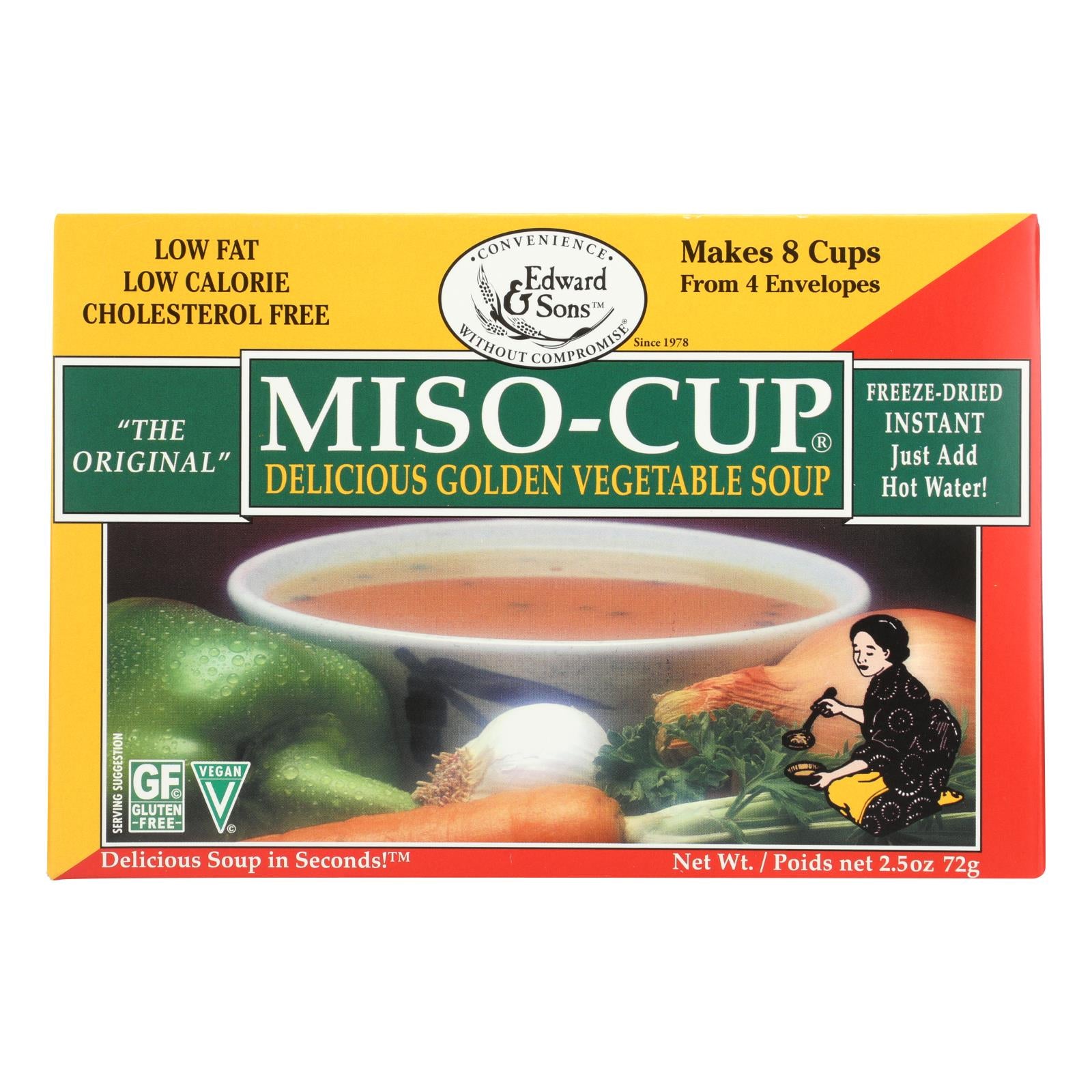 Edward & Sons, Edward and Sons Original Miso - Cup - Golden - Case of 12 - 2.5 oz.