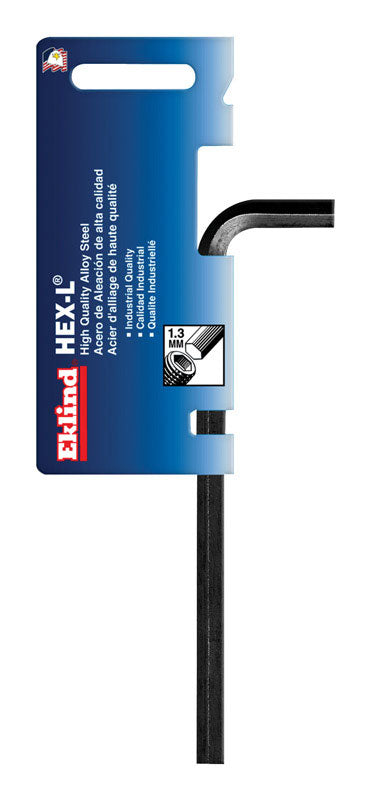 Eklind Tool, Eklind 1.3 mm Metric Long Arm Hex L-Key 1 pc