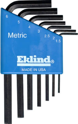 EKLIND TOOL CO, Eklind Assorted  Metric Short Arm Hex L-Key Set(Pack of 6)