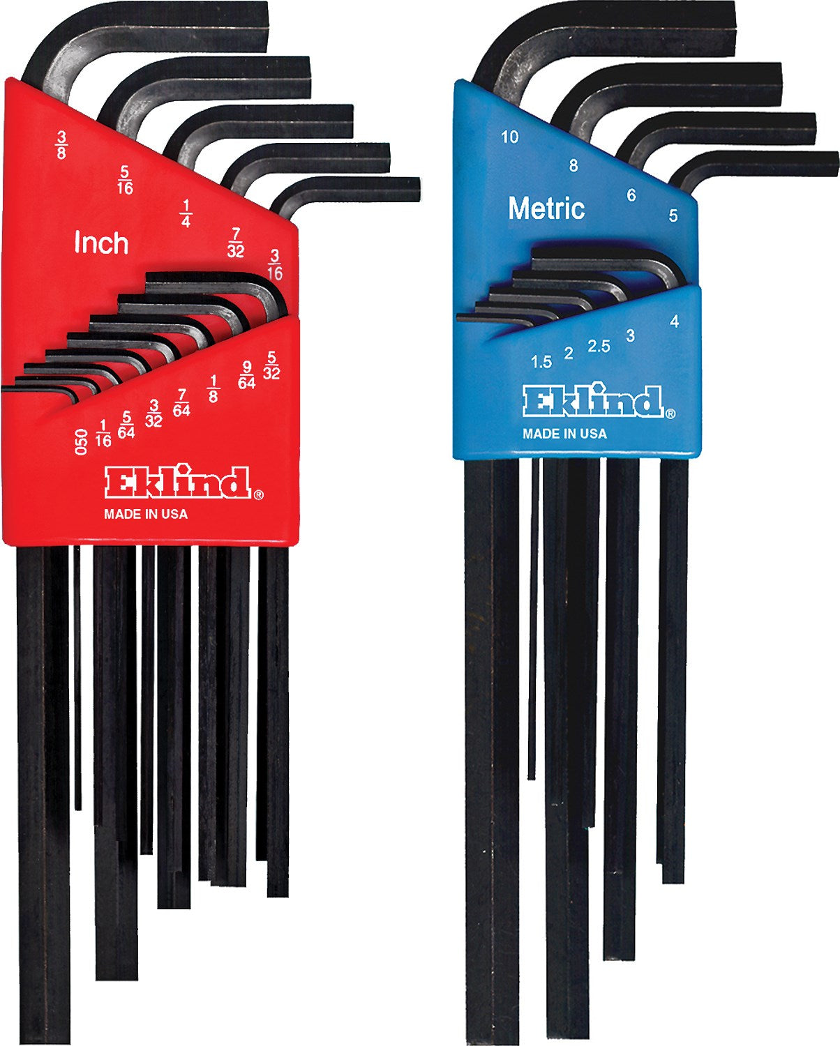 EKLIND TOOL CO, Eklind Hex-L Assorted Metric and SAE Long Arm Hex L-Key Set 22 pc