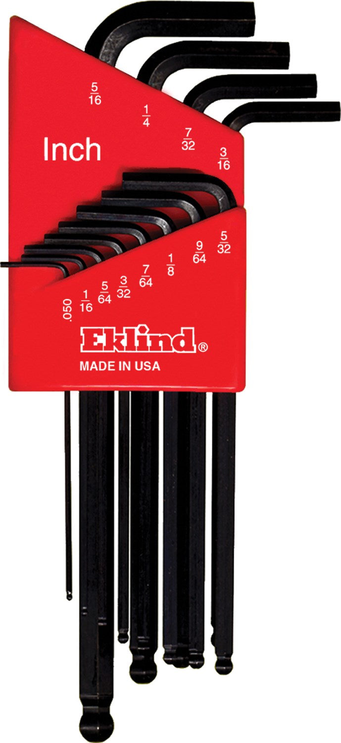 EKLIND TOOL CO, Eklind SAE L-Handle Ball End Hex Key Set 12 pc