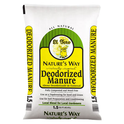 Natures Way, El Toro Deodorized Steer Manure, 1.5 Cu. Ft.