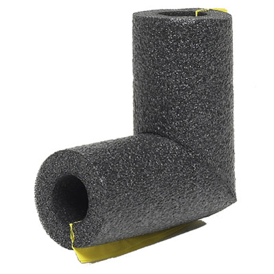 Thermwell Products, Elbow Pipe Insulation, Polyethylene Foam, Gray, For 1-In. Copper Pipe