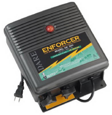 DARE, Electric Fence Charger, 75-Acre, Low Impedance, Plug-In, 110-Volt