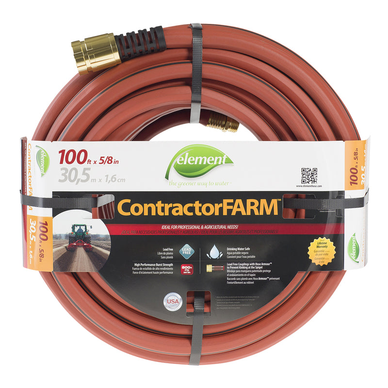 SWAN PRODUCTS LLC, Element  5/8 in. Dia. x 100 ft. L Contractor  Brown  PVC  Hose (Pack of 3)