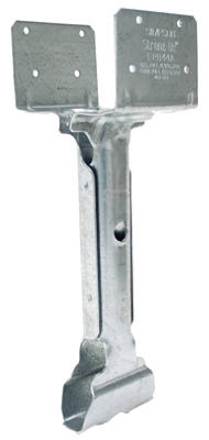 SIMPSON STRONG-TIE, Elevated Post, Galvanized Steel, 14 Gauge, 4 x 4-In.