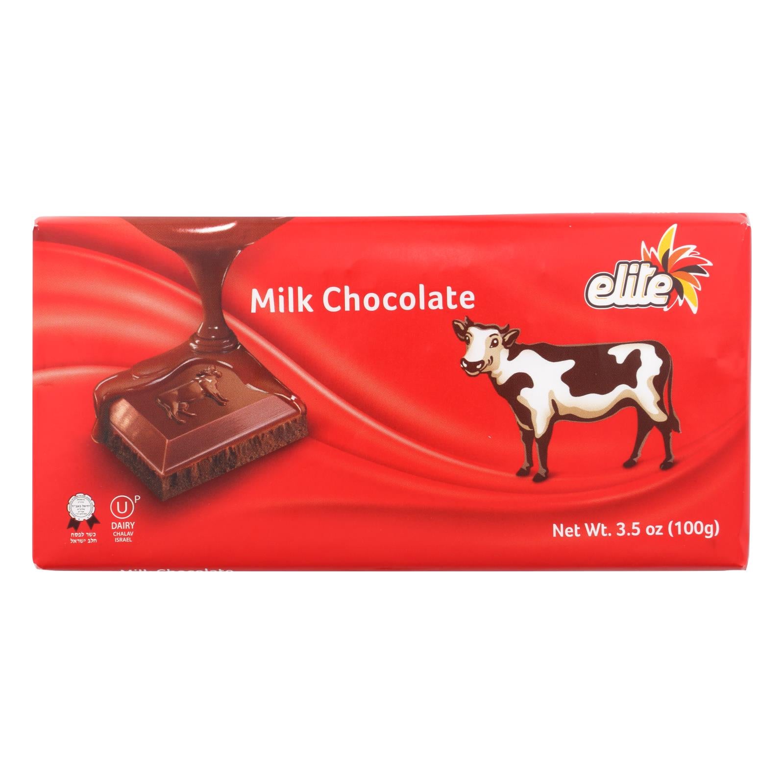 Elite, Elite - Bar Milk Chocolate - Case of 12 - 3.5 OZ (Pack of 12)