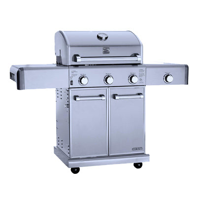 Kenmore Elite, Elite LP Gas Grill, 3 Burners + Side Burner, 57,000-BTU, Stainless Steel