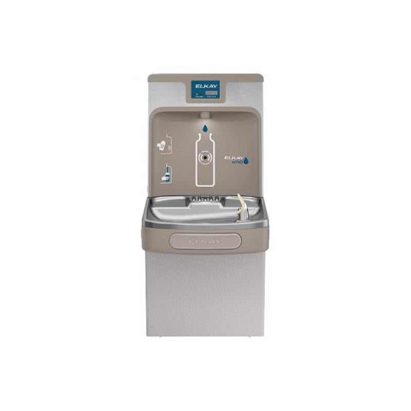 ELKAY MANUFACTURING COMPANY, Elkay EZH2O 8 gal Gray Bottle Filling Station and Water Cooler Stainless Steel