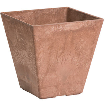 Novelty, Ella Water-Minder Planter, Plastic, Ella, Rust Square, Indoor/Outdoor, 6-In. Sq. (Pack of 10)