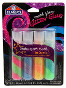 Elmer's, Elmer'S E655 Brights Swirl Glam Glitter Glue Assorted Colors 4 Count