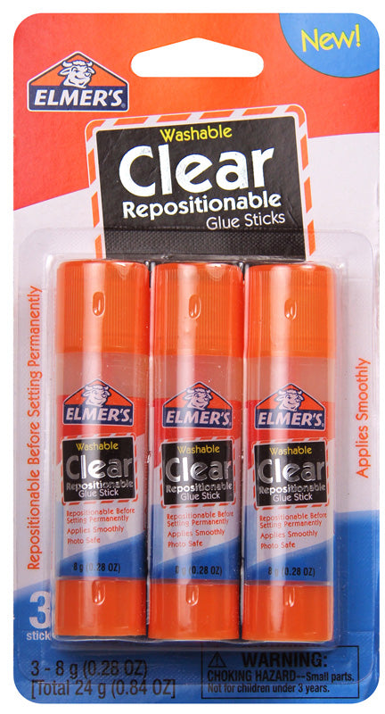 NEWELL BRANDS DISTRIBUTION LLC, Elmer's 8 gram Glue Sticks Clear 3 pk