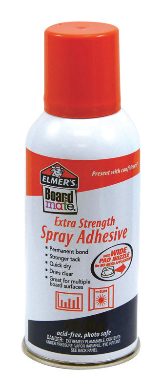 Elmer's, Elmer's  BoardMate Extra Strength  Medium Strength  Polyvinyl acetate homopolymer  Adhesive  4 oz. (Pack of 6)