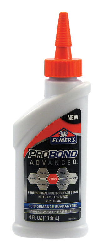 ELMERS PRODUCTS INC, Elmer's ProBond Super Strength Polyvinyl acetate homopolymer Probond Advanced Adhesive 4 oz