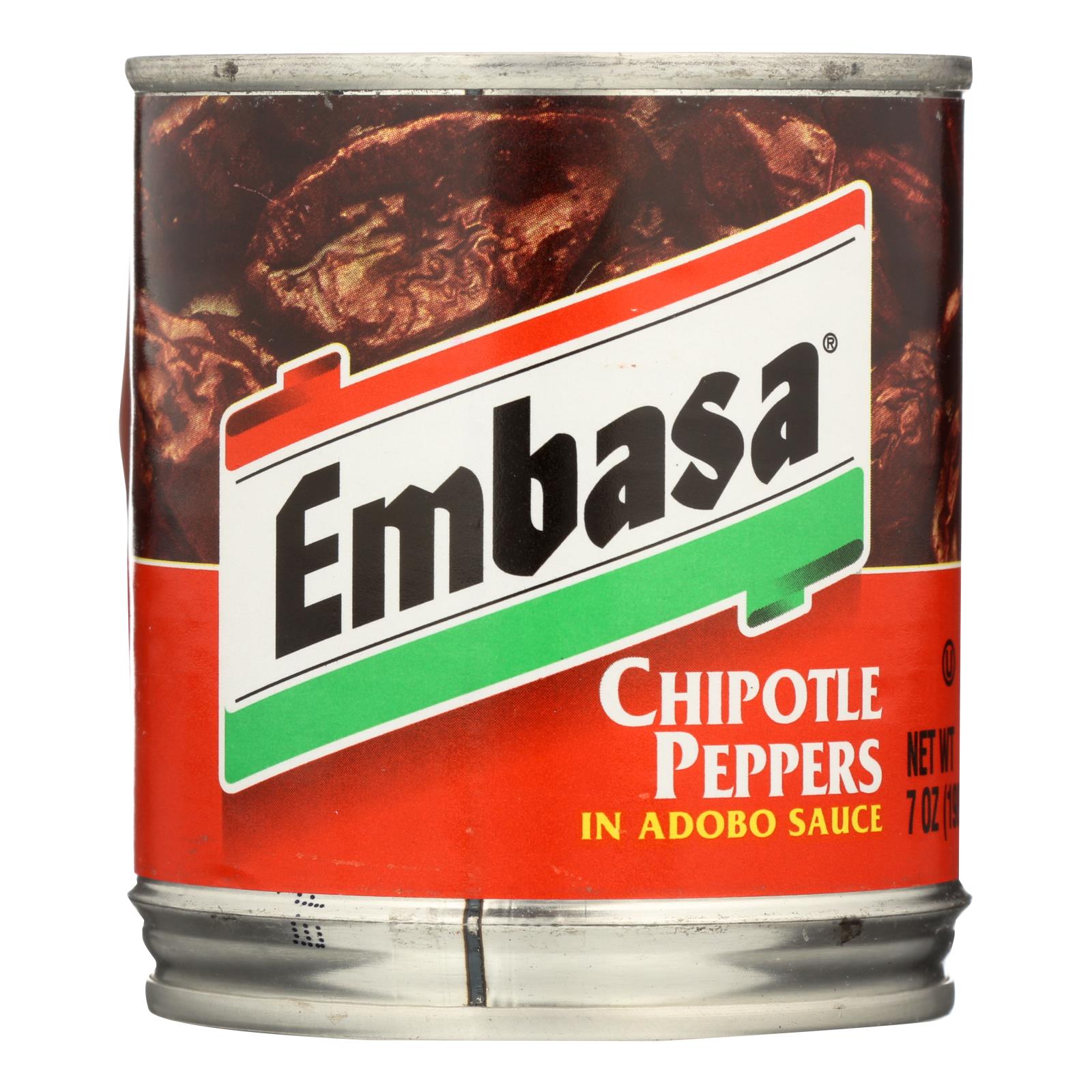 Embasa, Embasa Adobo Sauce - Chipotle Peppers - Case of 12 - 7 oz. (Pack of 12)