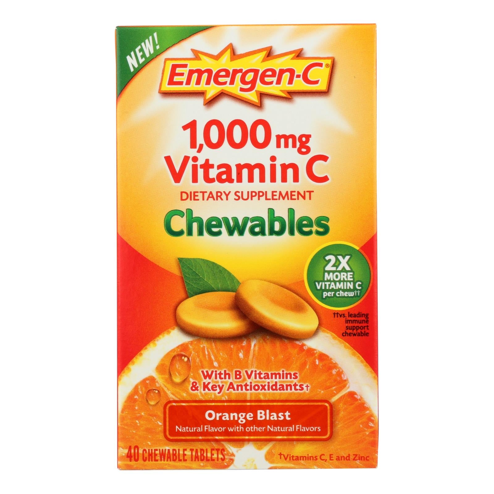 Emergen-C, Emergen-c - Chewables Orange Blast - 1 Each - 40 CT