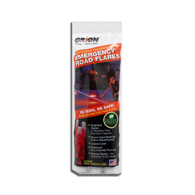 Orion Safety Products, Emergency Flares, 15-Min., 3-Pk. (Pack of 6)