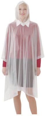 Tingley, Emergency Poncho, Clear, One Size