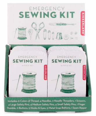 Kikkerland Design, Emergency Sewing Kit (Pack of 12)